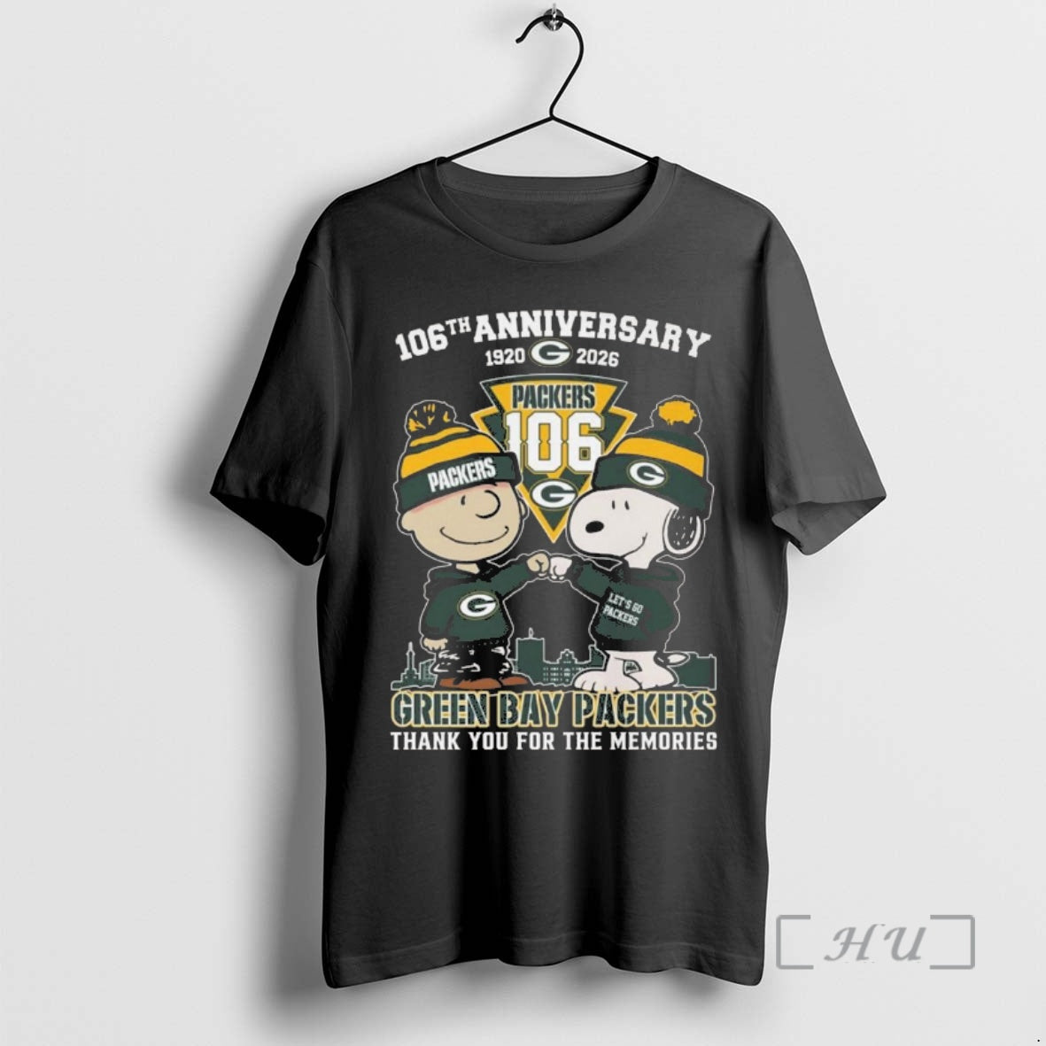 Officials Charlie Brown And Snoopy X Green Bay Packers 106th Anniversary 1920 2026 Thank You T-Shirts, Hoodie, Sweatshirt