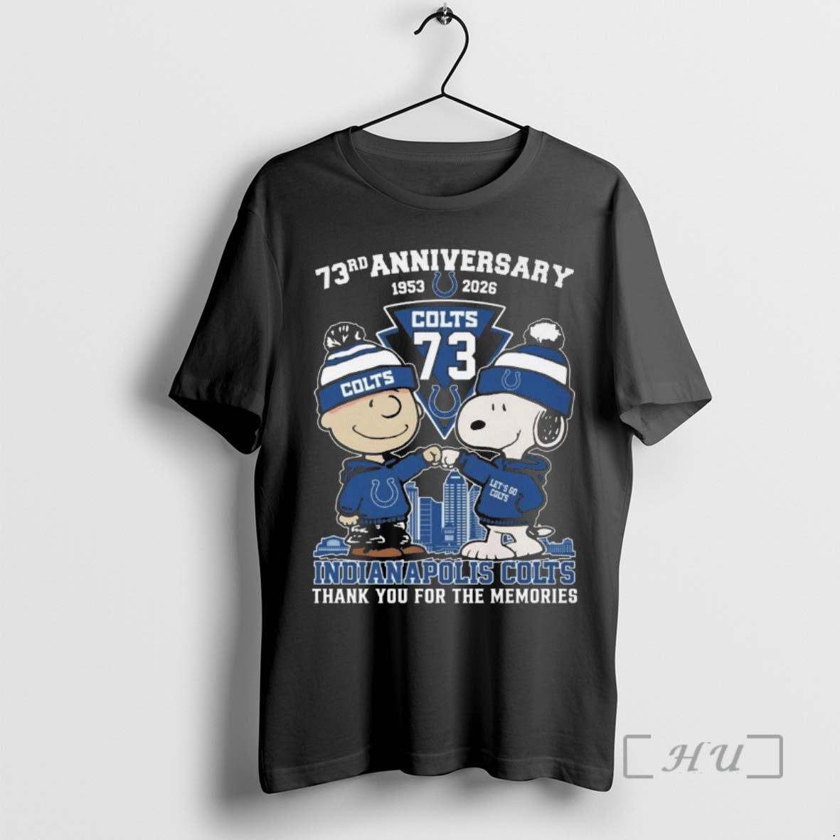 Officials Charlie Brown And Snoopy X Indianapolis Colts 73th Anniversary 1953 2026 Thank You For T-Shirts, Hoodie, Sweatshirt