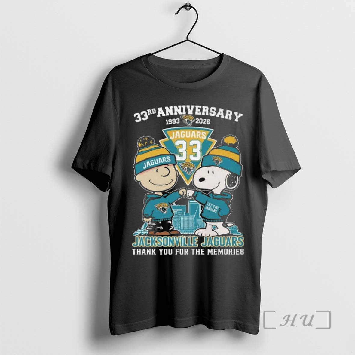 Officials Charlie Brown And Snoopy X Jacksonville Jaguars 33th Anniversary 1993 2026 Thank You For T-Shirts, Hoodie,...