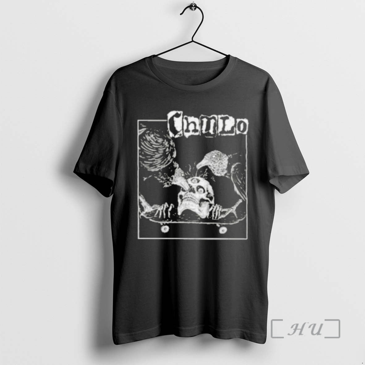 Officials Chaudo Skull Raven Skateboard T-Shirts, Hoodie, Sweatshirt | HypeCrazeTee.com