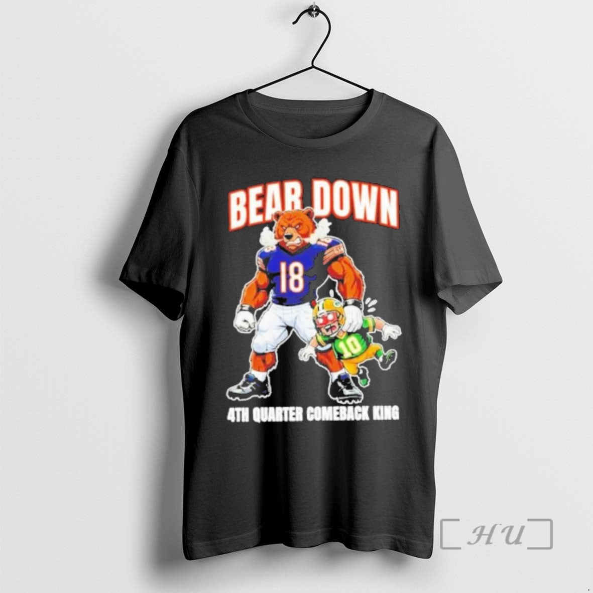 Officials Chicago Beat Packers Bear Down 4th Quarter Comeback King T-Shirts, Hoodie, Sweatshirt | HypeCrazeTee.com