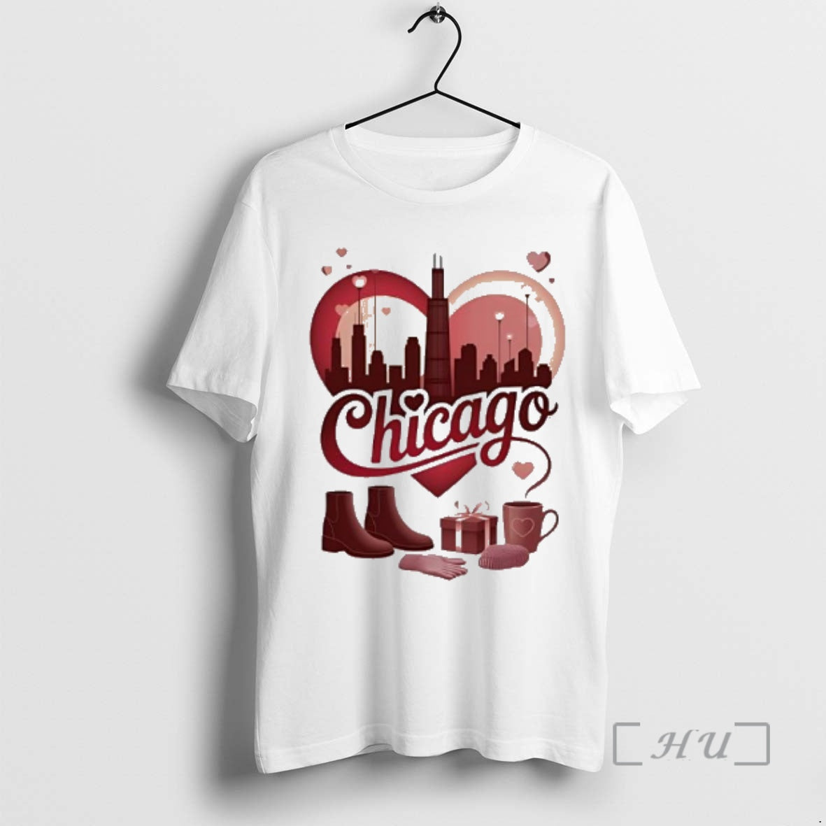 Officials Chicago Valentine Love The Windy City T-Shirts, Hoodie, Sweatshirt | HypeCrazeTee.com