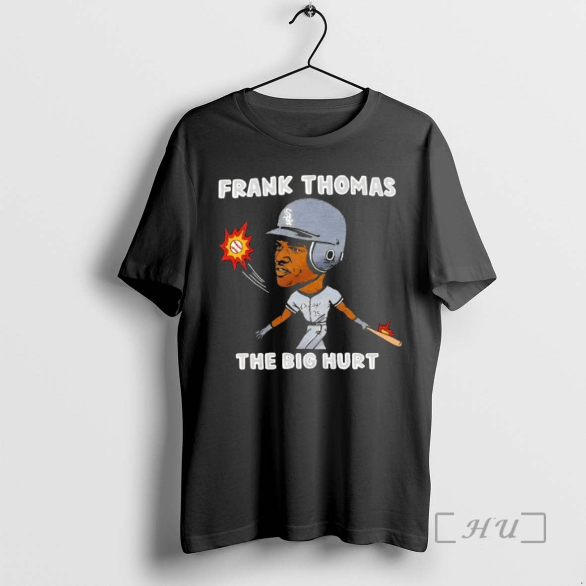Officials Chicago White Sox Frank Thomas The Big Hurt Caricature T-Shirts, Hoodie, Sweatshirt | HypeCrazeTee.com