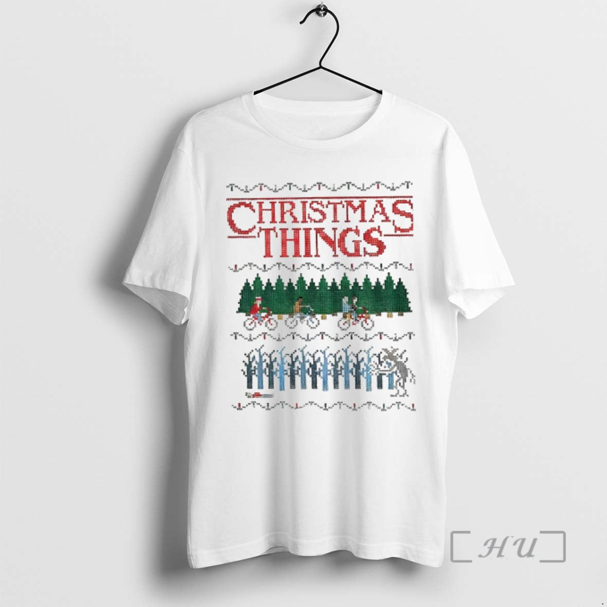 Officials Christmas Things Stranger Upside Down Merry Xmas T-Shirts, Hoodie, Sweatshirt | HypeCrazeTee.com