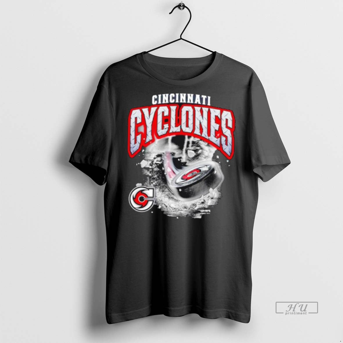 Officials Cincinnati Cyclones Storm Logo Tee Shirt Sweater