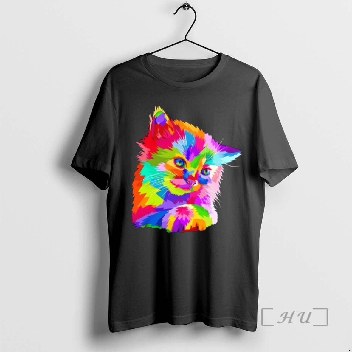 Officials Colorful Atyle Cat Head Pop Cat Colors T-Shirts, Hoodie, Sweatshirt | HypeCrazeTee.com