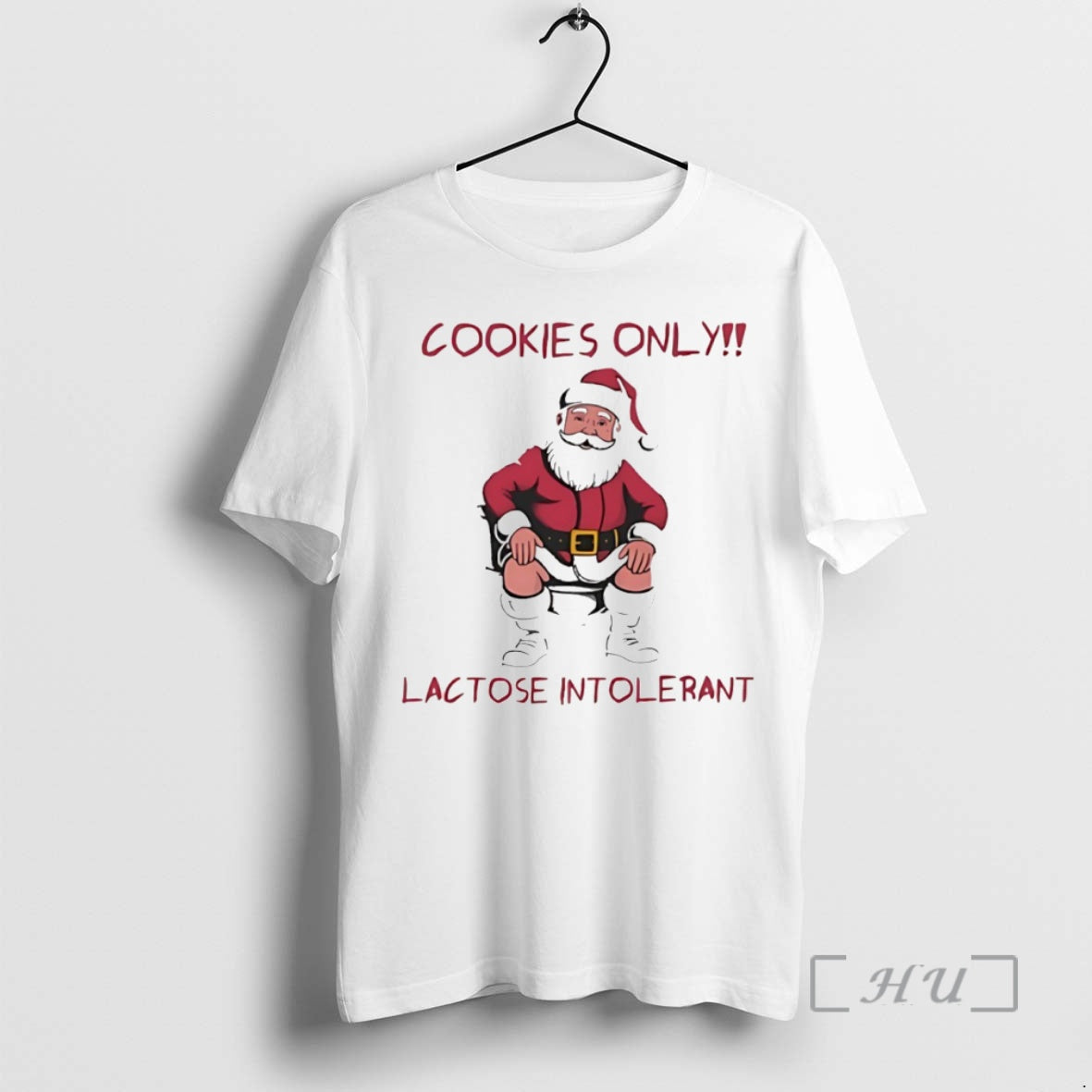 Officials Cookies Only Lactose Intolerant Santa Toilet Christmas Circle T-Shirts, Hoodie, Sweatshirt | HypeCrazeTee.com