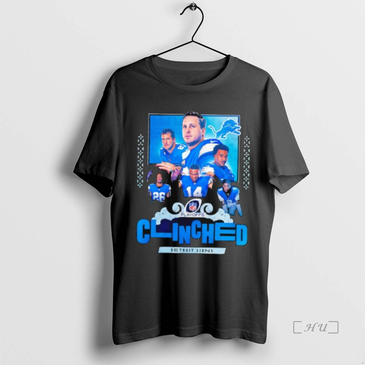 Officials Detroit Lions Clinched Playoffs Stylish T-Shirts, Hoodie, Sweatshirt | HypeCrazeTee.com