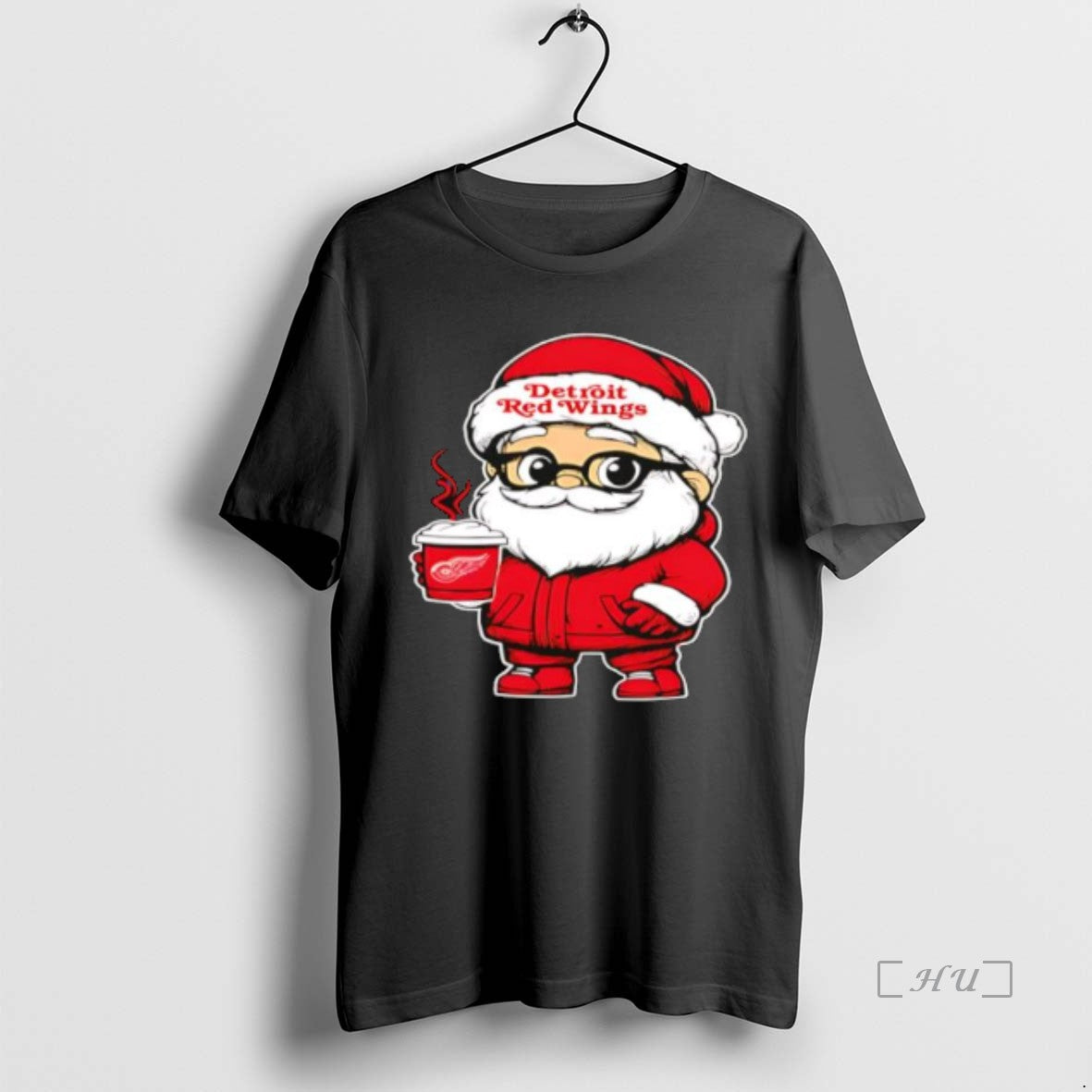 Officials Detroit Red Wings Santa Coffee Stylish T-Shirts, Hoodie, Sweatshirt | HypeCrazeTee.com