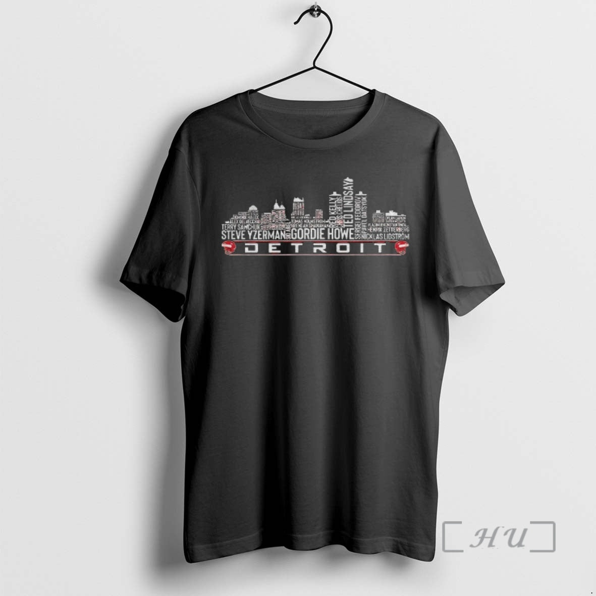 Officials Detroit Red Wings Hockey City Skyline Greatest Of All Time Team Legends Gordie Howe T-Shirts, Hoodie, Sweatshirt