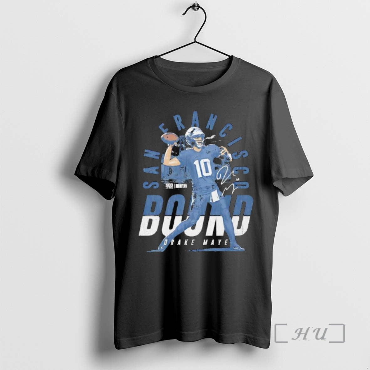 Officials Drake Maye New England San Francisco Bound Signature T-Shirts, Hoodie, Sweatshirt | HypeCrazeTee.com
