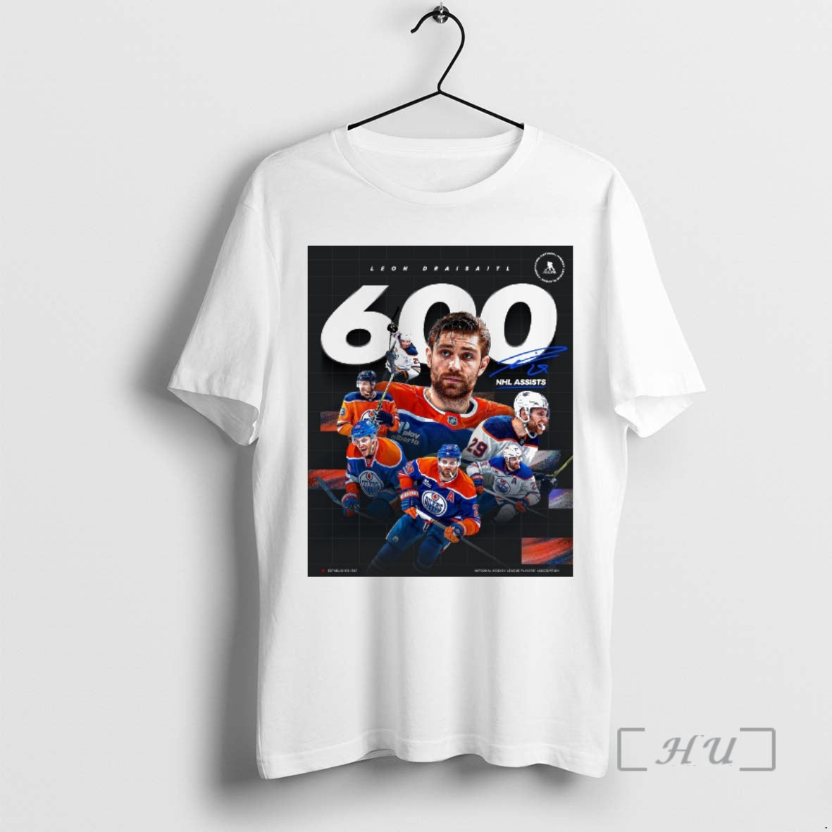 Officials Edmonton Oilers Leon Draisaitl 600 Nhl Assists Signature T-Shirts, Hoodie, Sweatshirt | HypeCrazeTee.com