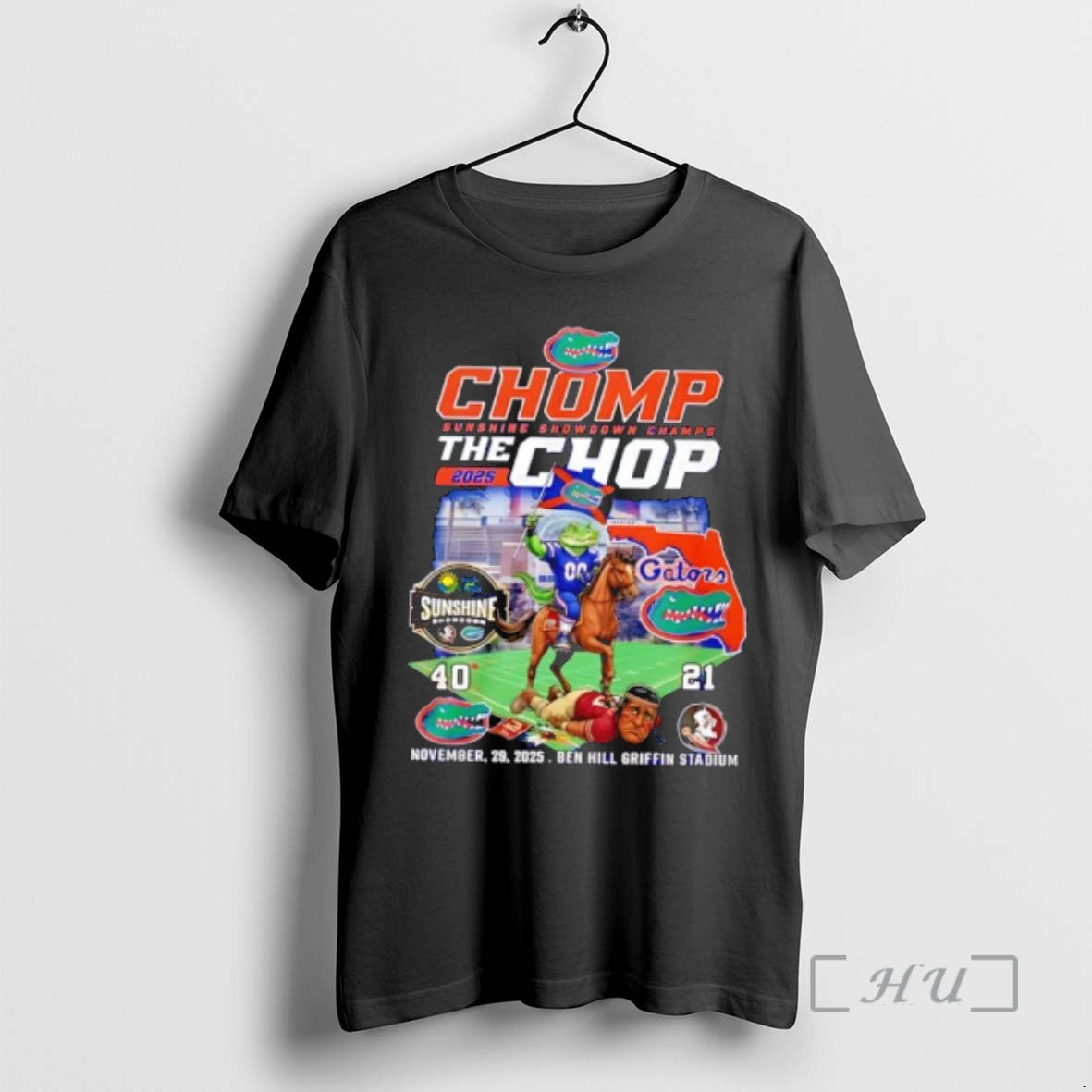 Officials Florida Gators Sunshine Showdown Champs 2025 Chomp The Chop T-Shirts, Hoodie, Sweatshirt | HypeCrazeTee.com