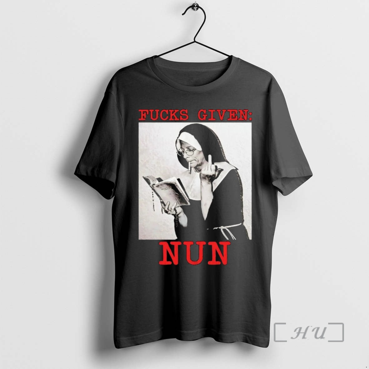 Officials Fucks Given Nun Middle Finger T-Shirts, Hoodie, Sweatshirt | HypeCrazeTee.com