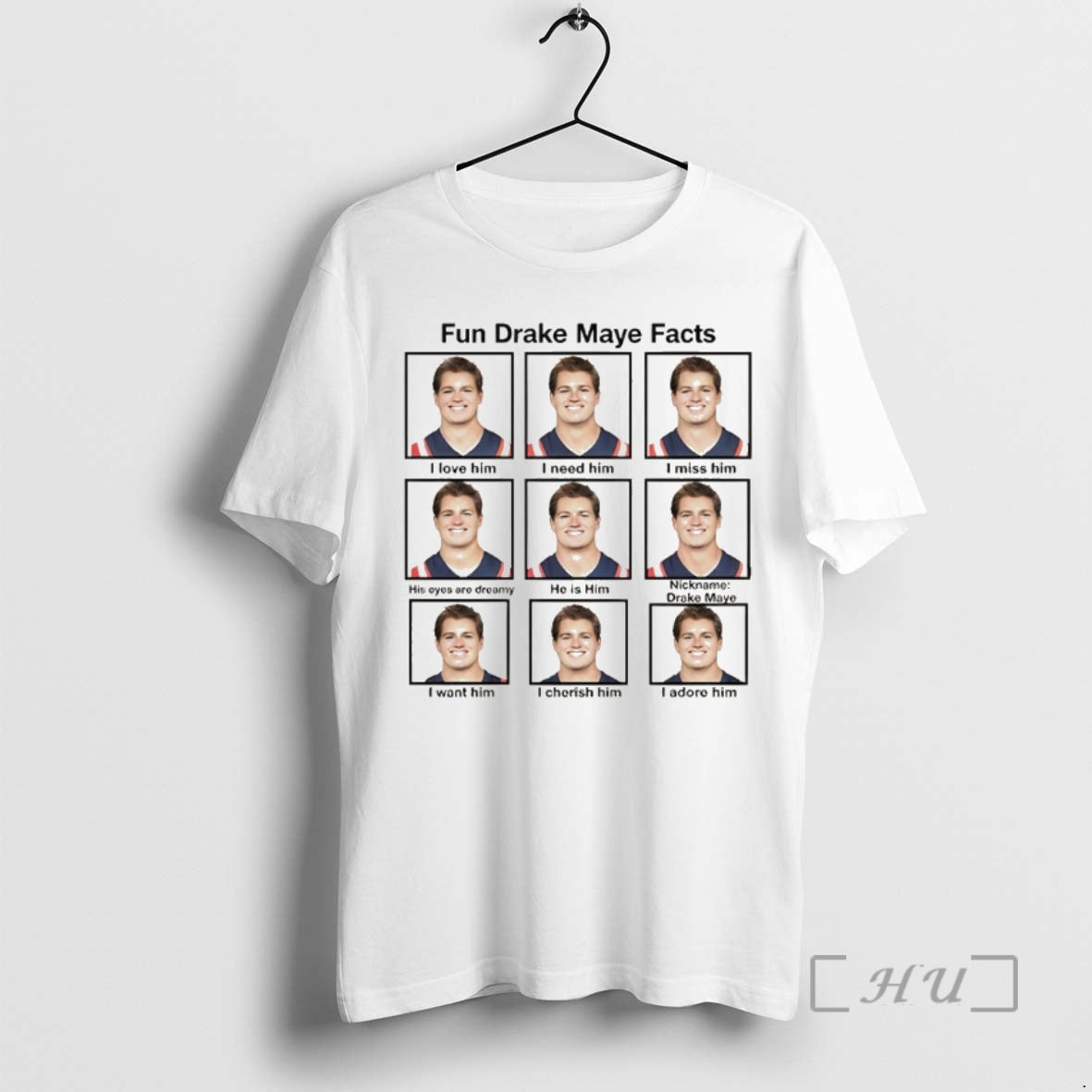 Officials Fun Drake Maye Facts He Is Him I Love Him Premium T Shirts Sweater Hoodie, Sweatshirt | HypeCrazeTee.com