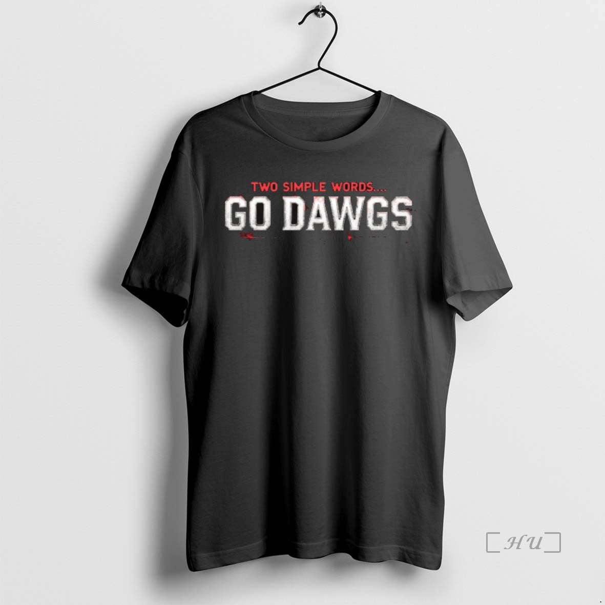 Officials Georgia Bulldogs Two Simple Words Go Dawgs T-Shirts, Hoodie, Sweatshirt | HypeCrazeTee.com