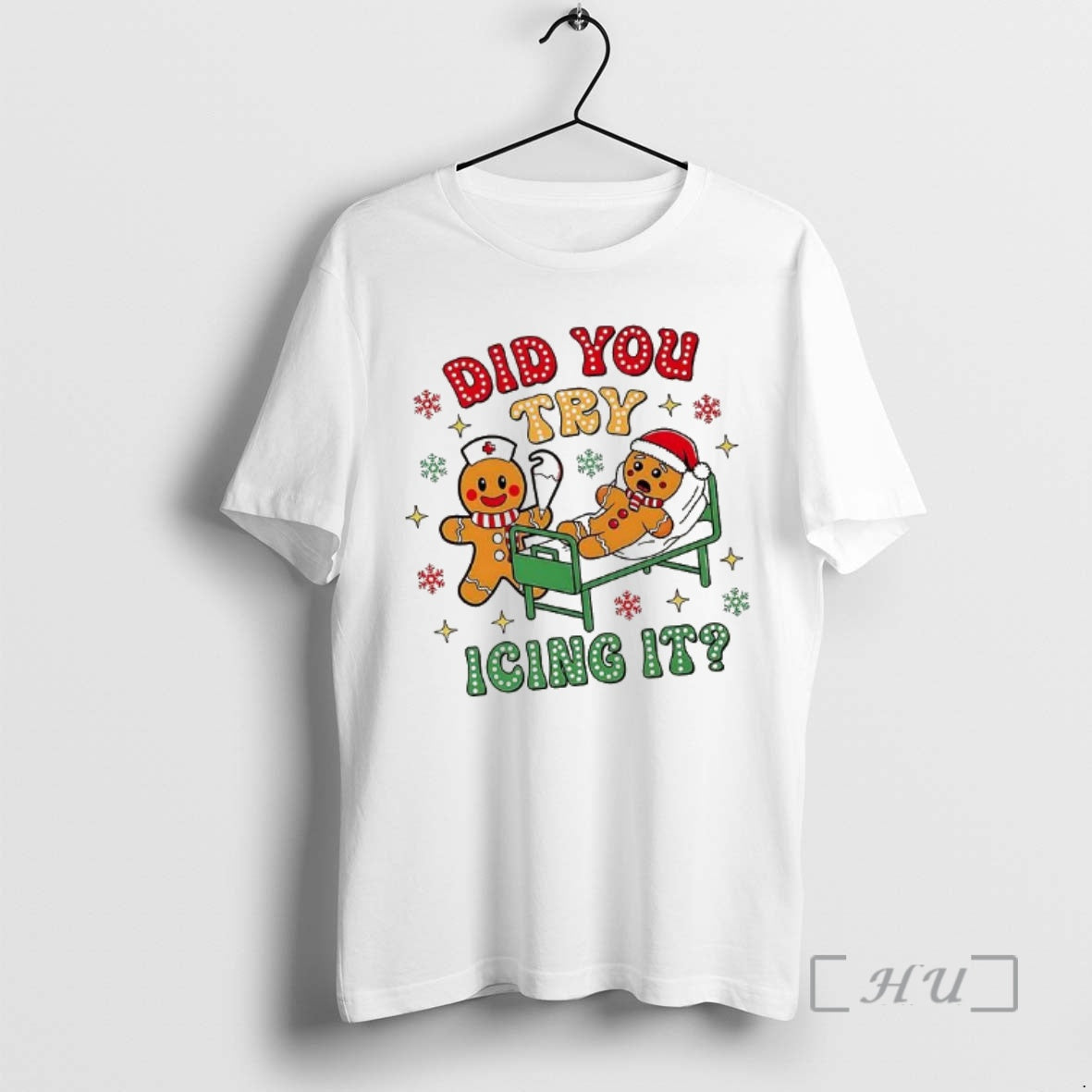 Officials Gingerbread Did You Try Icing It Christmas T-Shirts, Hoodie, Sweatshirt | HypeCrazeTee.com