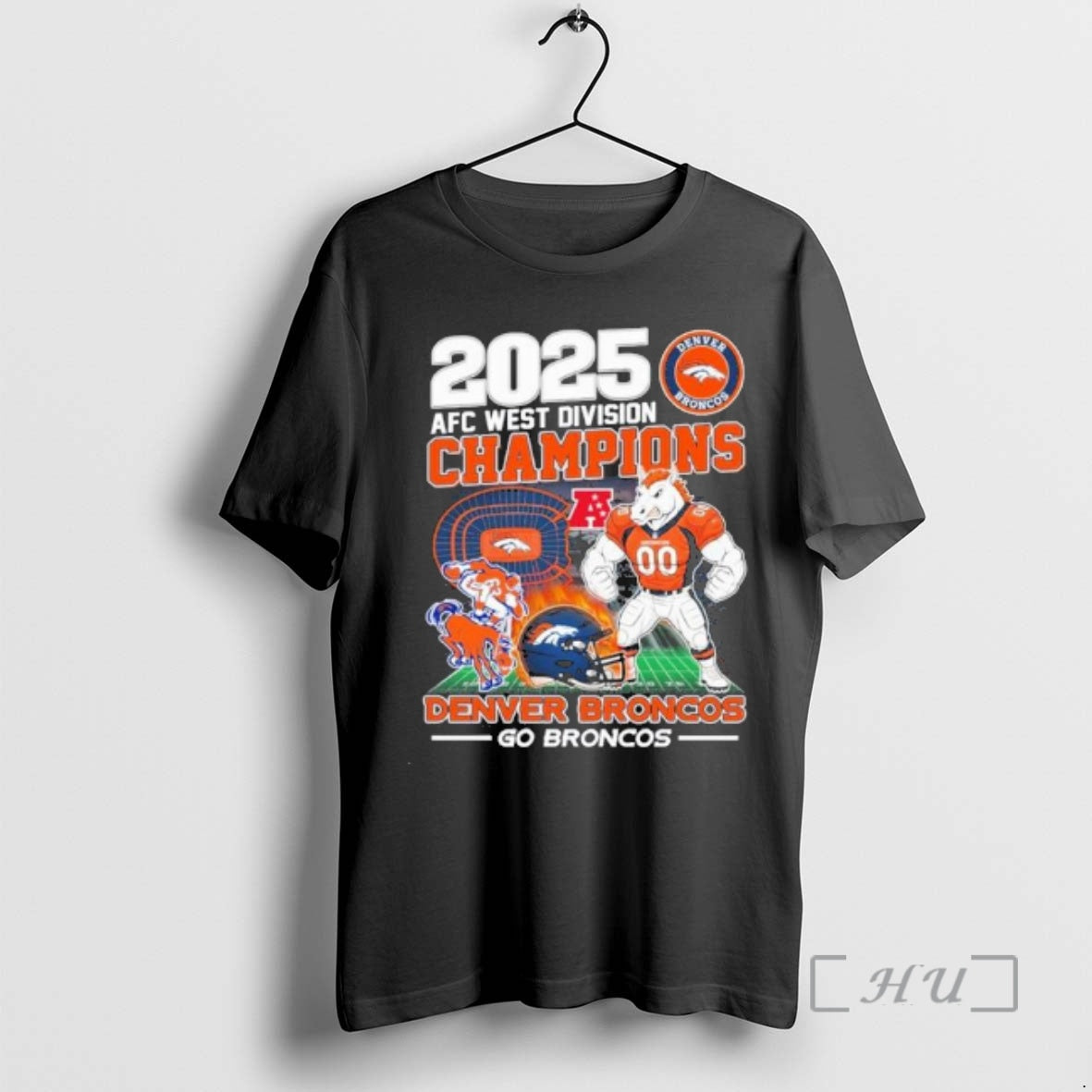 Officials Go Broncos 2025 Afc West Champions T-Shirts, Hoodie, Sweatshirt | HypeCrazeTee.com