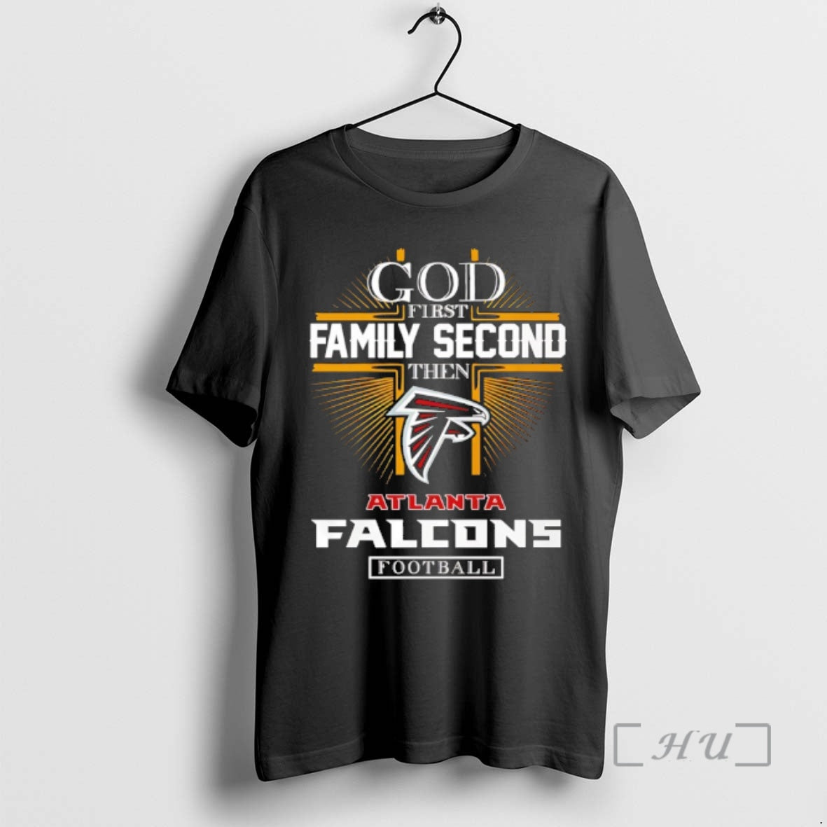 Officials God First Family Second Then Atlanta Falcons Football 2025 T-Shirts, Hoodie, Sweatshirt | HypeCrazeTee.com