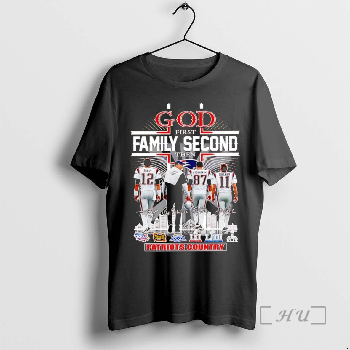 Officials God First Family Second Then Patriots Country Players T-Shirts, Hoodie, Sweatshirt | HypeCrazeTee.com