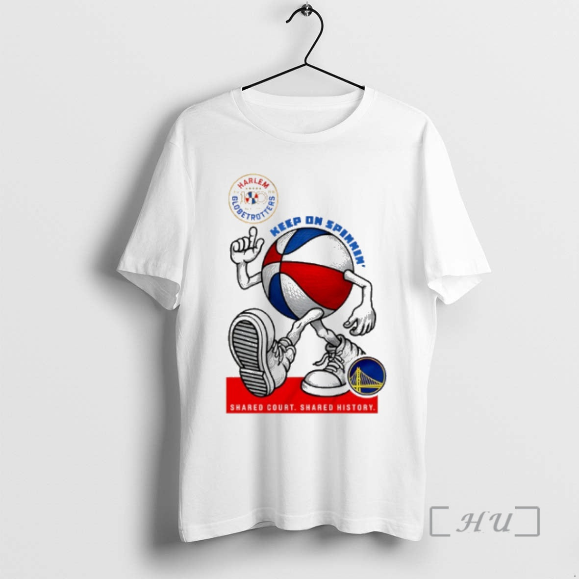 Officials Golden State Warriors X Harlem Globetrotters Keep On Spinning T-Shirts, Hoodie, Sweatshirt | HypeCrazeTee.com