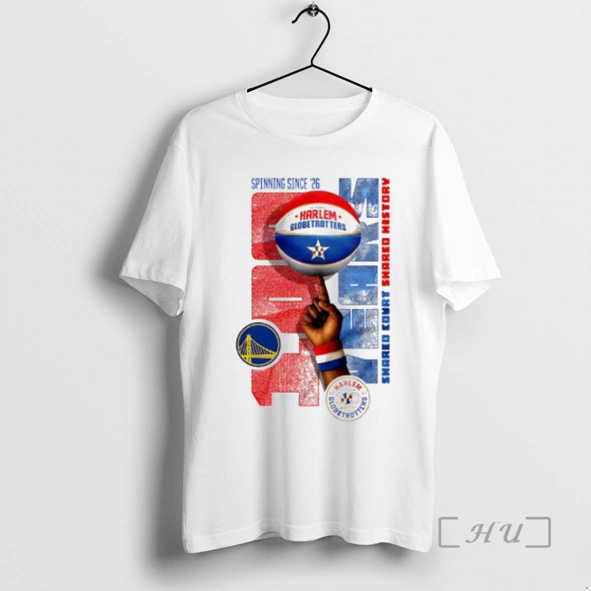 Officials Golden State Warriors X Harlem Globetrotters Spinning Since 26 T-Shirts, Hoodie, Sweatshirt | HypeCrazeTee.com
