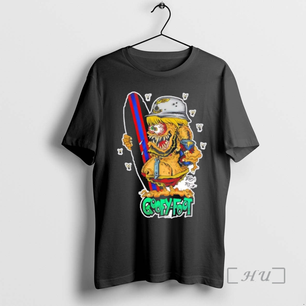 Officials Goofyfoot Surf Goat Cartoon T-Shirts, Hoodie, Sweatshirt | HypeCrazeTee.com