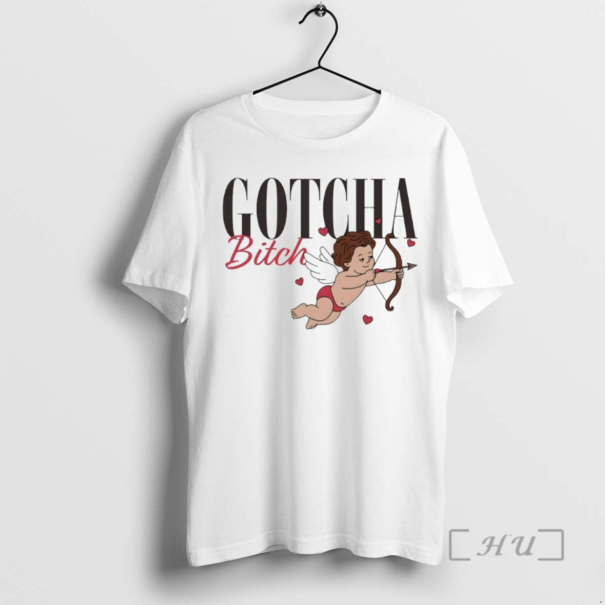 Officials Gotcha Bitch Cupid Circle T-Shirts, Hoodie, Sweatshirt | HypeCrazeTee.com