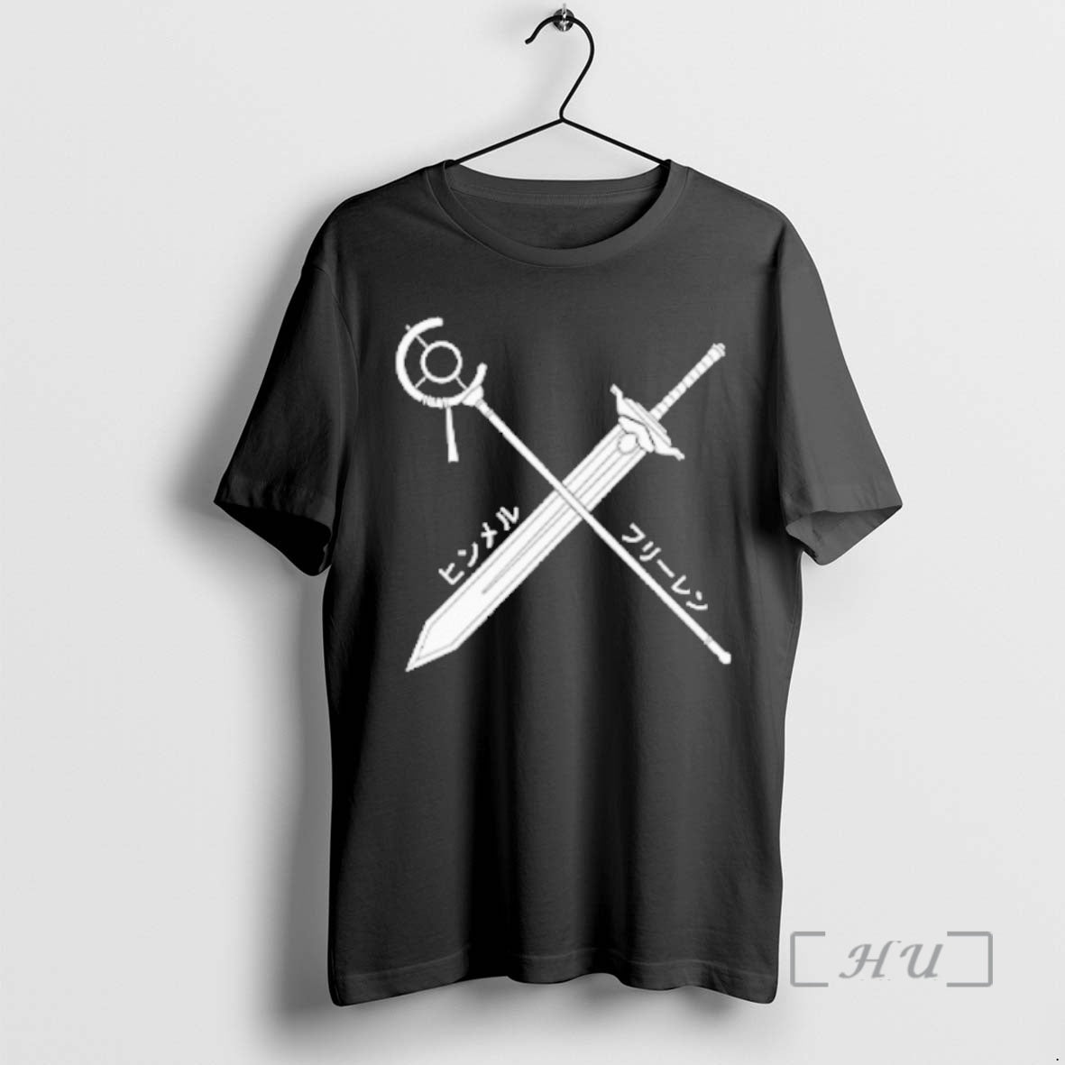 Officials Himmel X Frieren Sword And Staff T-Shirts, Hoodie, Sweatshirt | HypeCrazeTee.com
