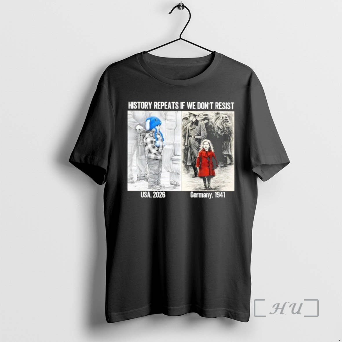 Officials History Repeats If We Dont Resist Usa 2026 Vs Germany 1941 Premium T Shirts Hoodie, Sweatshirt | HypeCrazeTee.com