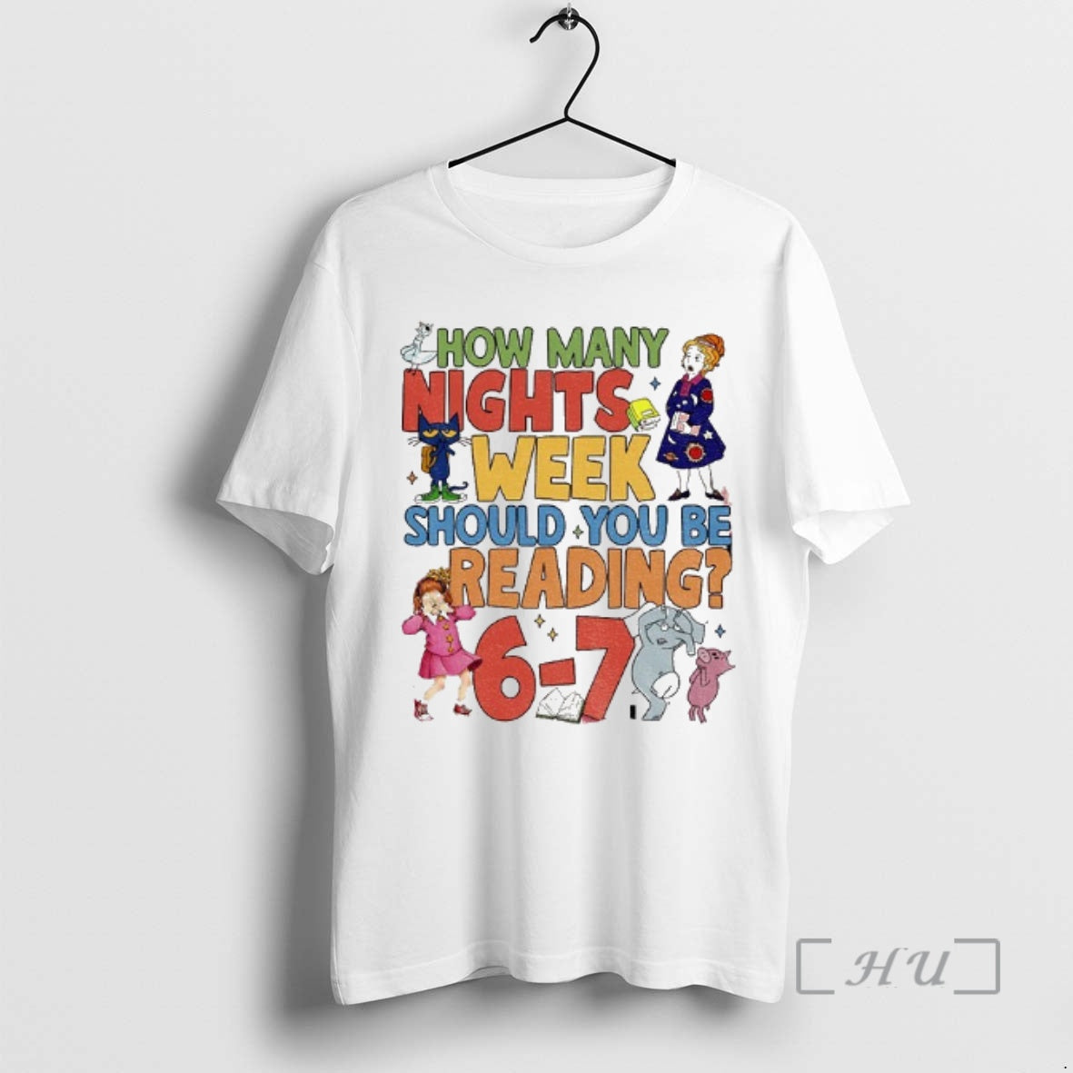 Officials How Many Nights A Week Should You Be Reading 6 7 Childrens Books Premium T-Shirts, Hoodie, Sweatshirt