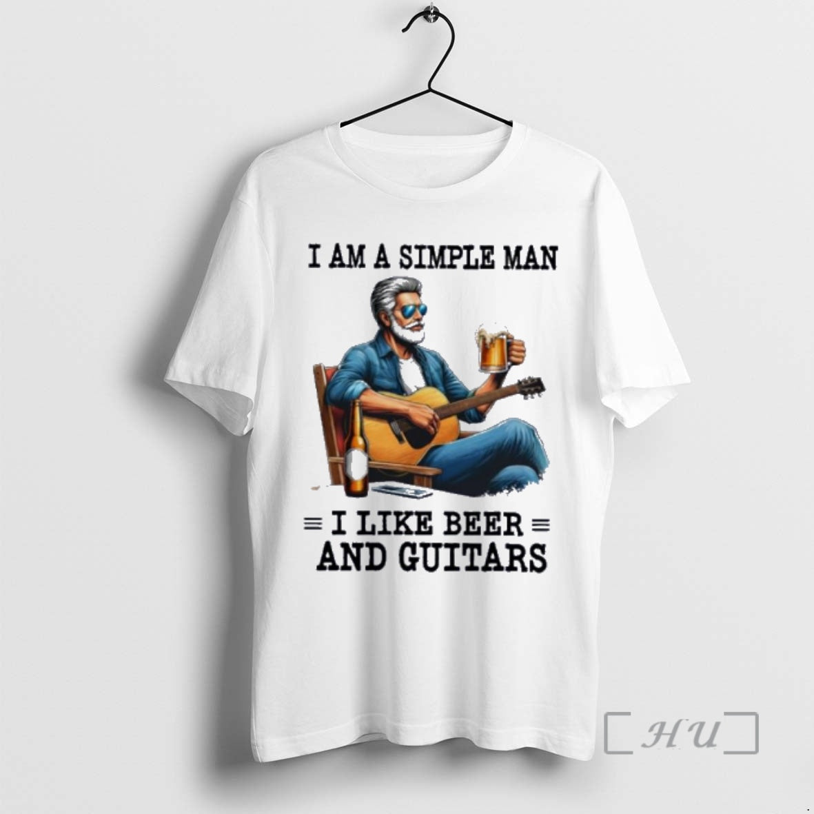 Officials I Am A Simple Man I Like Beer And Guitars Premium T Shirts Sweater Hoodie, Sweatshirt | HypeCrazeTee.com
