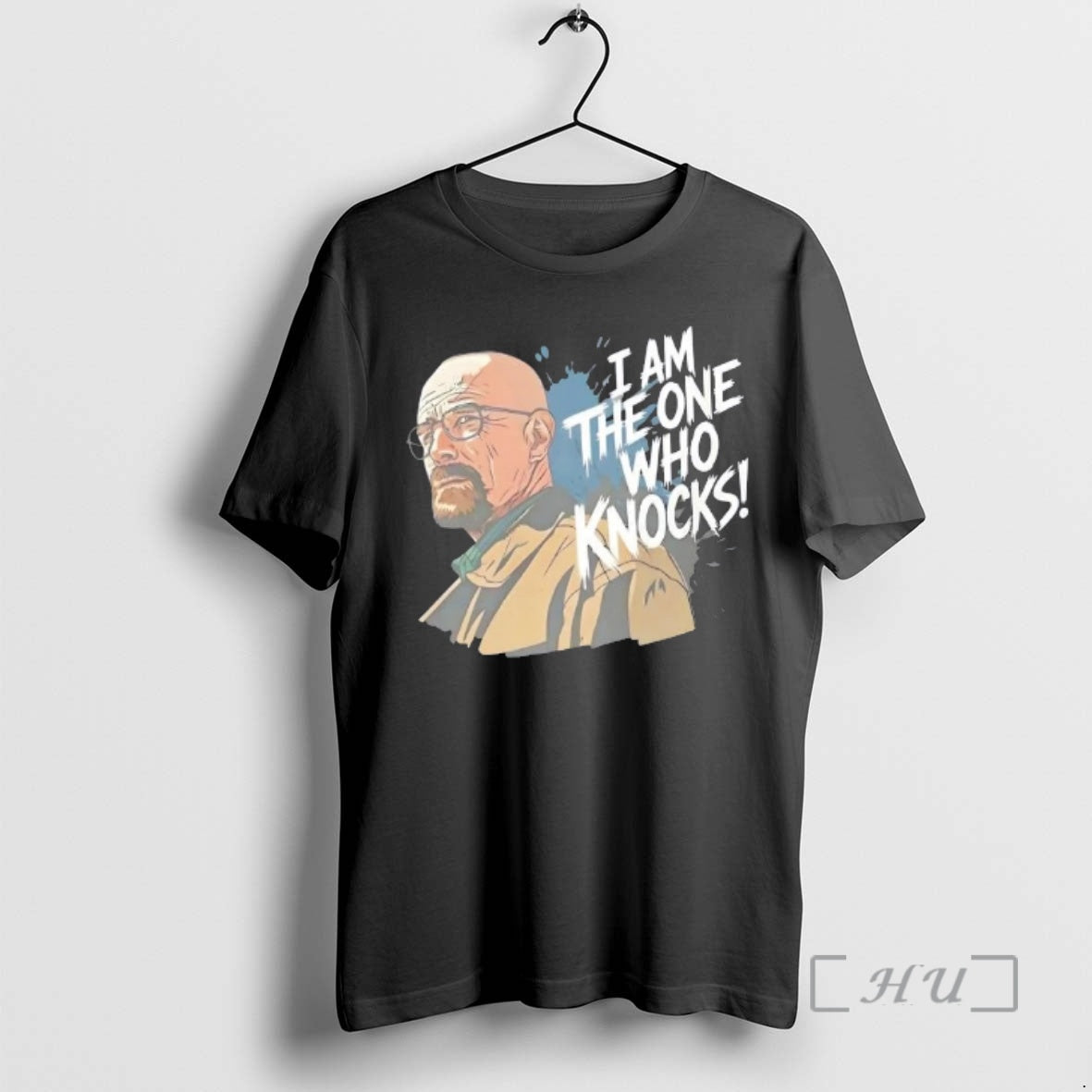 Officials I Am The One Who Knocks Bold Quote Graphic T-Shirts, Hoodie, Sweatshirt | HypeCrazeTee.com