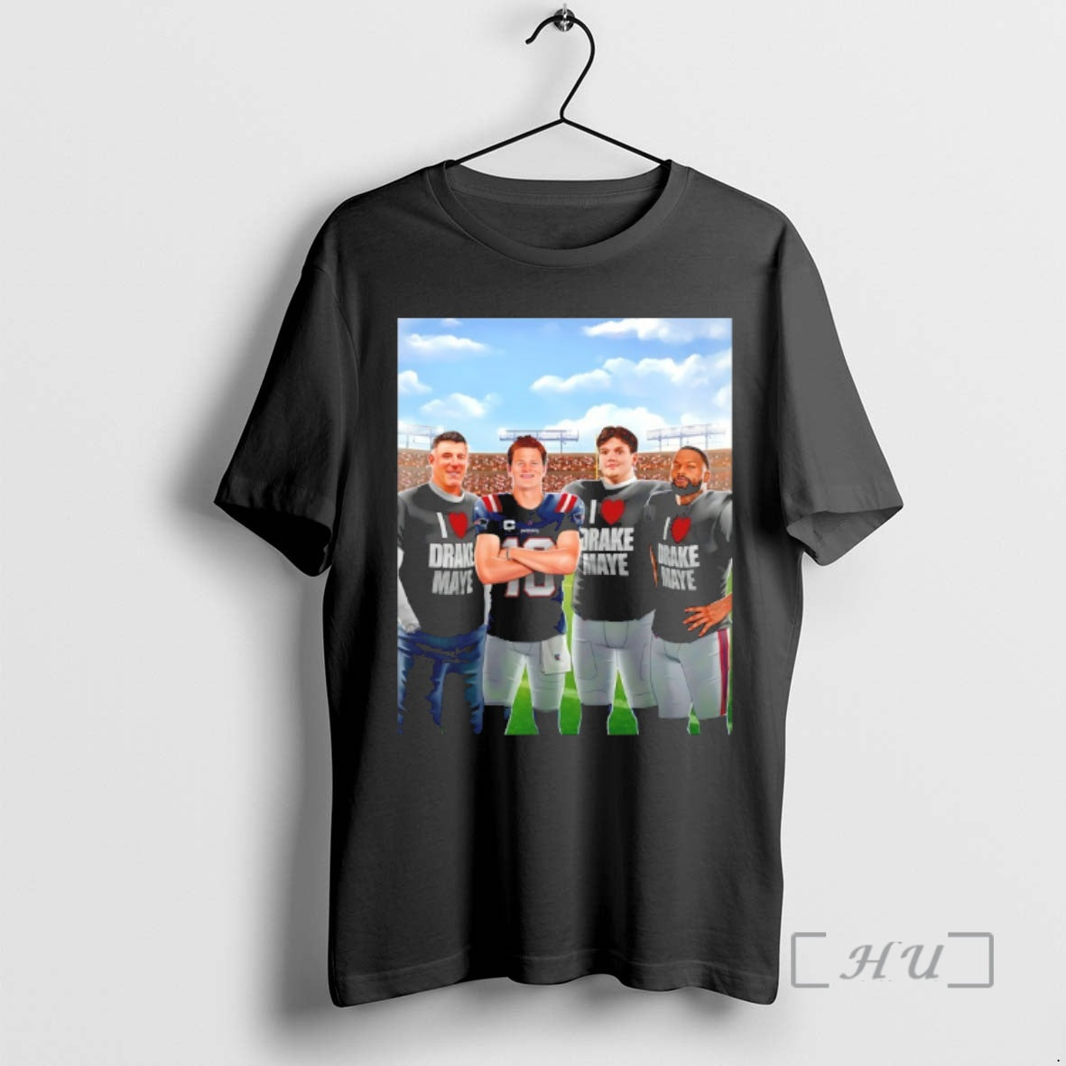 Officials I Love Drake Maye Graphic Cartoon T-Shirts, Hoodie, Sweatshirt | HypeCrazeTee.com