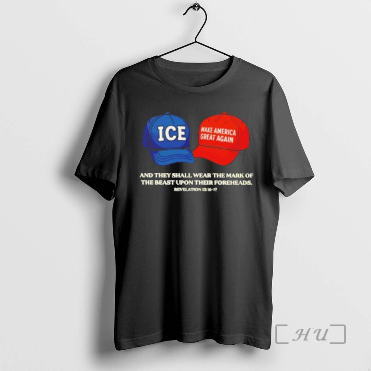 Officials Ice And Maga And They Shall Wear The Mark Of The Beast Upon Their T-Shirts, Hoodie, Sweatshirt | HypeCrazeTee.com