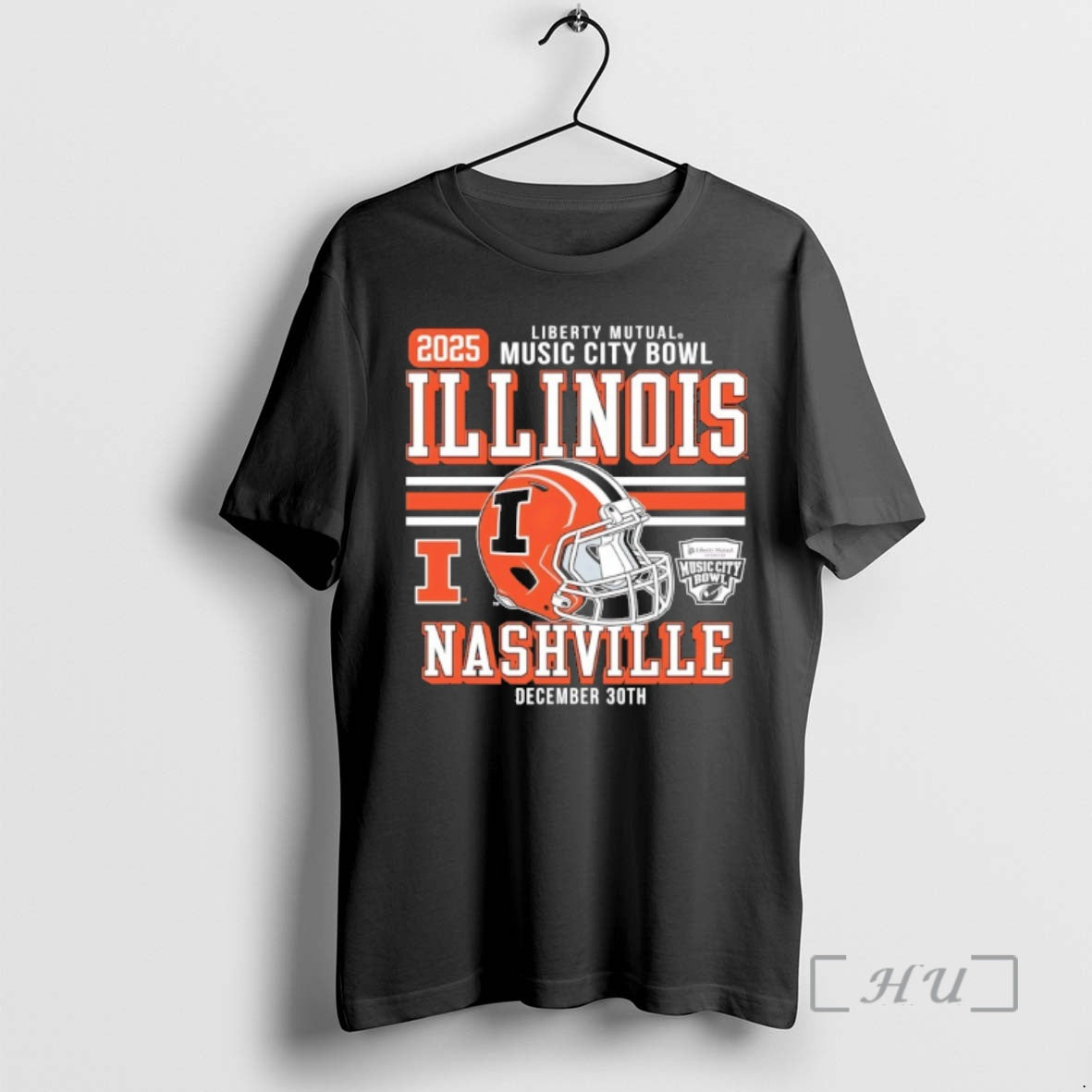 Officials Illinois Fighting Illini Football 2025 Music City Bowl Helmet T-Shirts, Hoodie, Sweatshirt | HypeCrazeTee.com