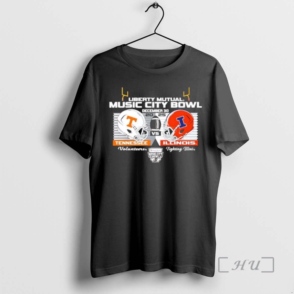 Officials Illinois Football Vs Tennessee 2025 Music City Bowl Head To Head Premium T Shirts Hoodie, Sweatshirt