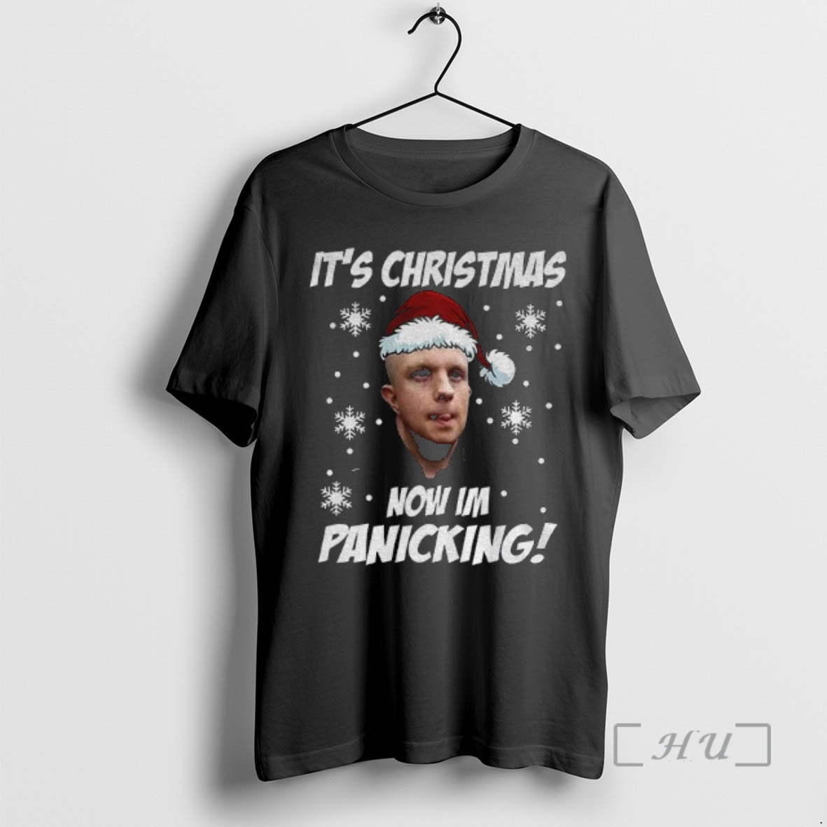 Officials Its Christmas Now Im Panicking Funny Christmas Meme T-Shirts, Hoodie, Sweatshirt | HypeCrazeTee.com