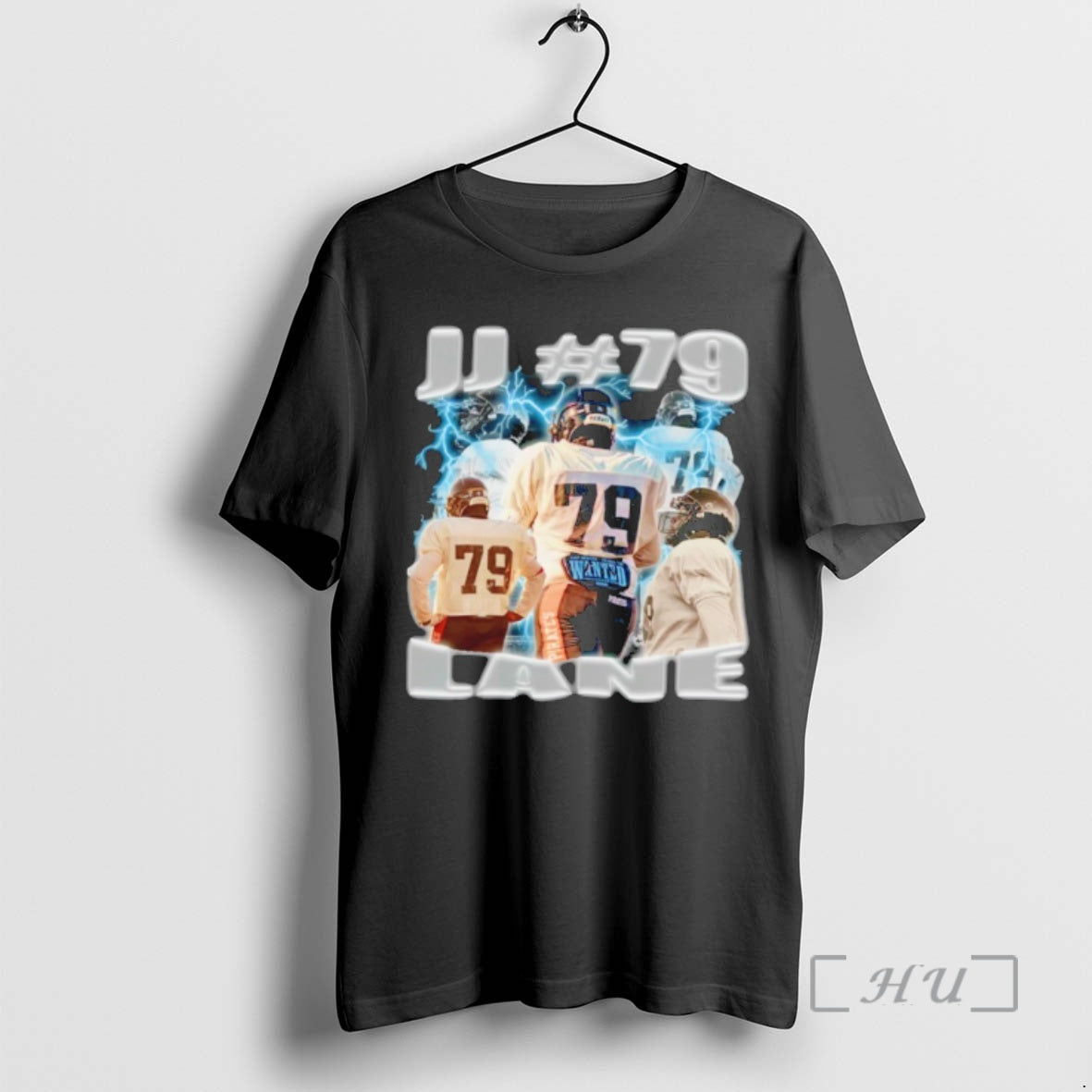 Officials Jj Lane 79 Football Lightning Graphic T-Shirts, Hoodie, Sweatshirt | HypeCrazeTee.com