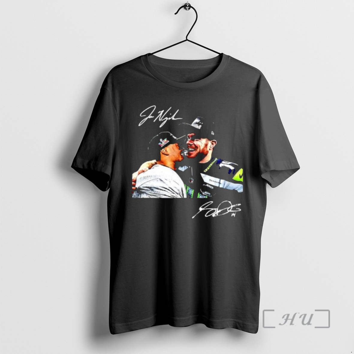 Officials Jsn Sam Darnold Dynamic Duo Nfc Champions T-Shirts, Hoodie, Sweatshirt | HypeCrazeTee.com
