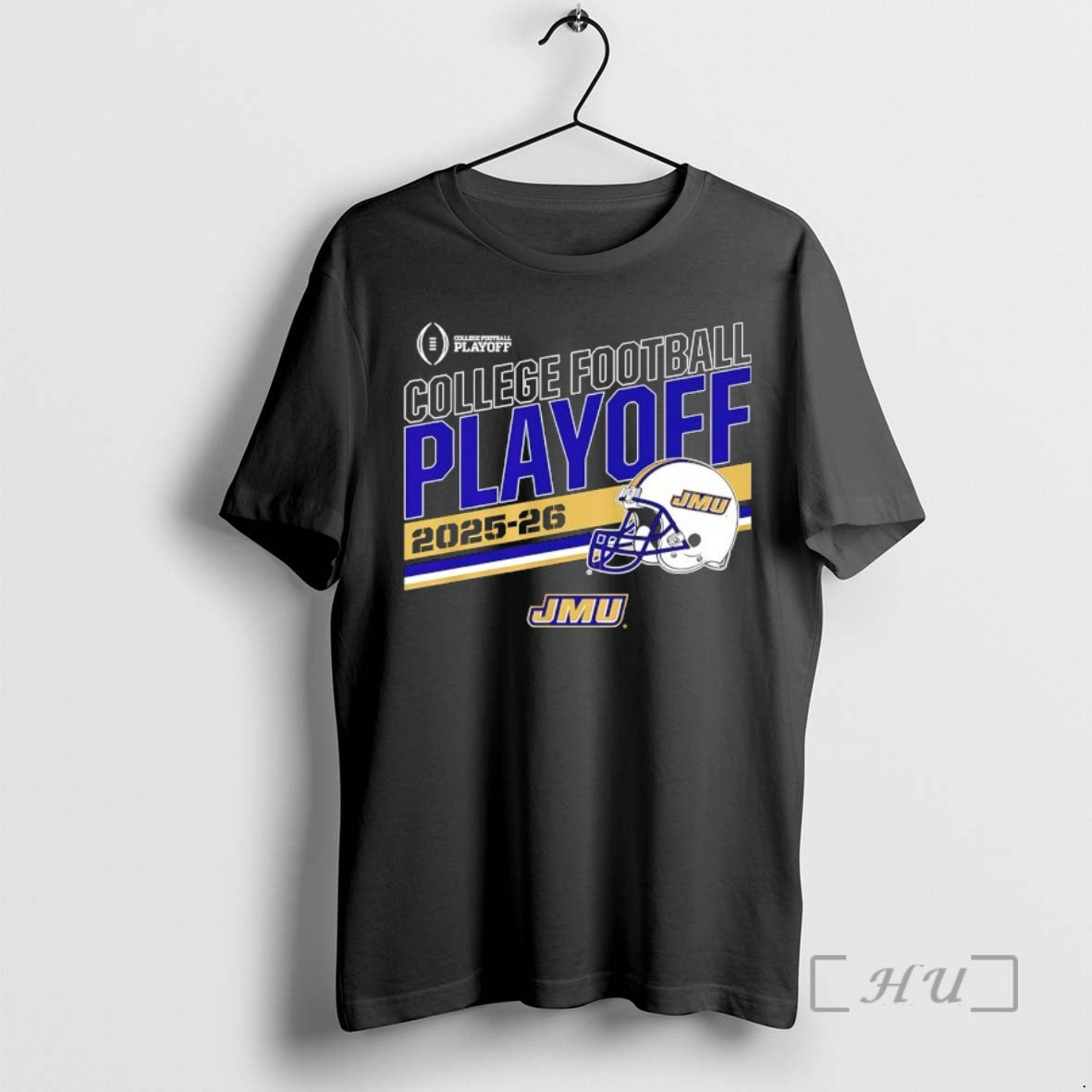 Officials James Madison Dukes 2025 2026 College Football Playoff Stripe Helmet Premium T Shirts Sweater Hoodie, Sweatshirt