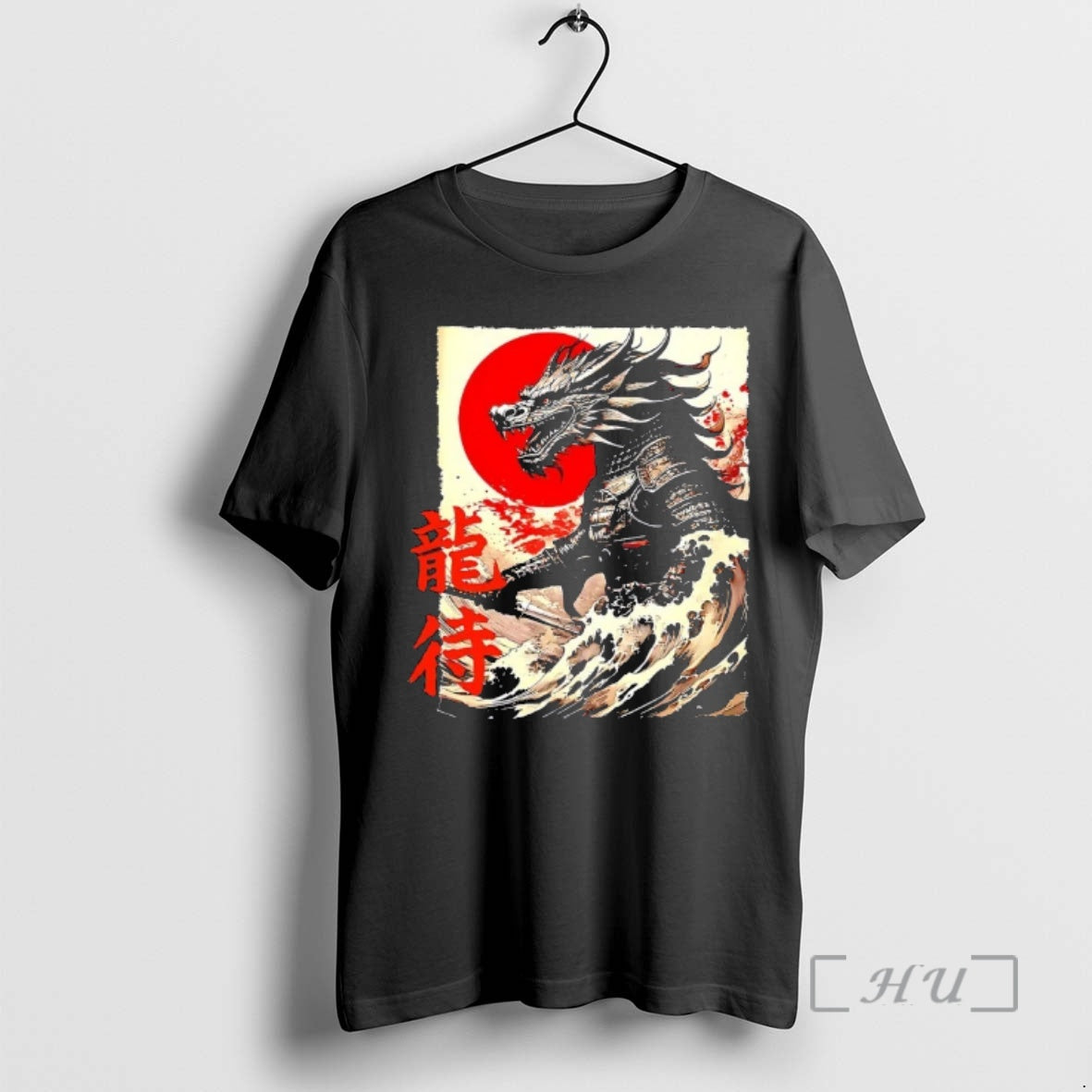 Officials Japan Samurai Warrior Dragon Great Wave Ukiyo E Art Kanji Premium T Shirts Sweater Hoodie, Sweatshirt