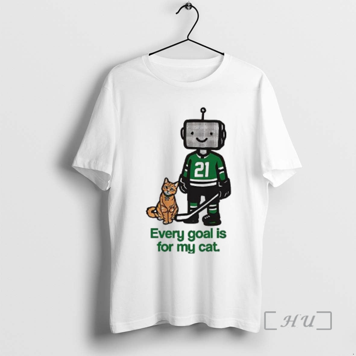 Officials Jason Robertson Dallas Stars Hockey Every Goal Is For My Cat Robot Number 21 T-Shirts, Hoodie, Sweatshirt