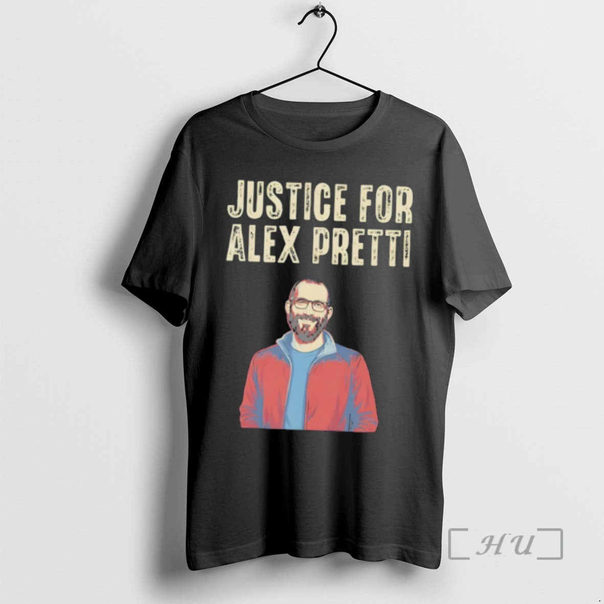 Officials Justice For Alex Pretti Anti Ice Portrait T-Shirts, Hoodie, Sweatshirt | HypeCrazeTee.com