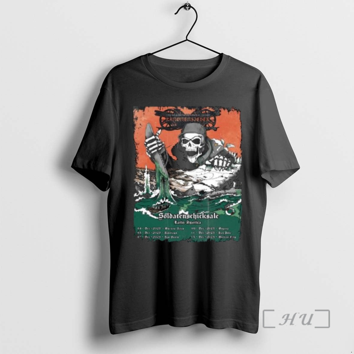 Officials Kanonenfieber Dec 2025 Latin American Tour Circle Black T-Shirts, Hoodie, Sweatshirt | HypeCrazeTee.com