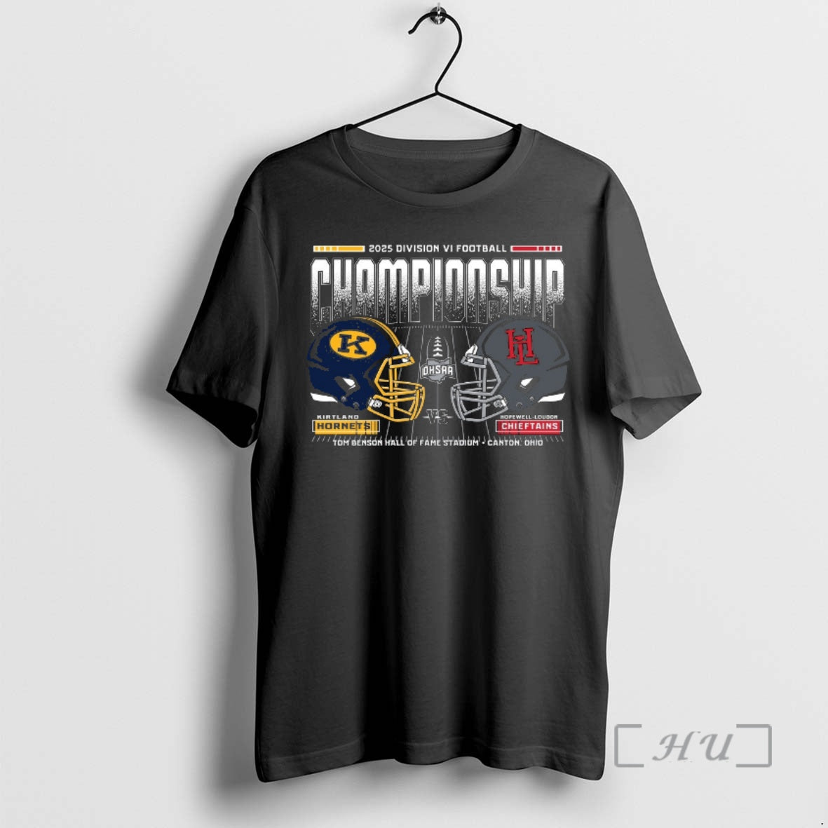 Officials Kirtland Hornets Vs Hopewell Loudon Chieftains 2025 Ohsaa Football Division 6 H2h State Championship T-Shirts,...