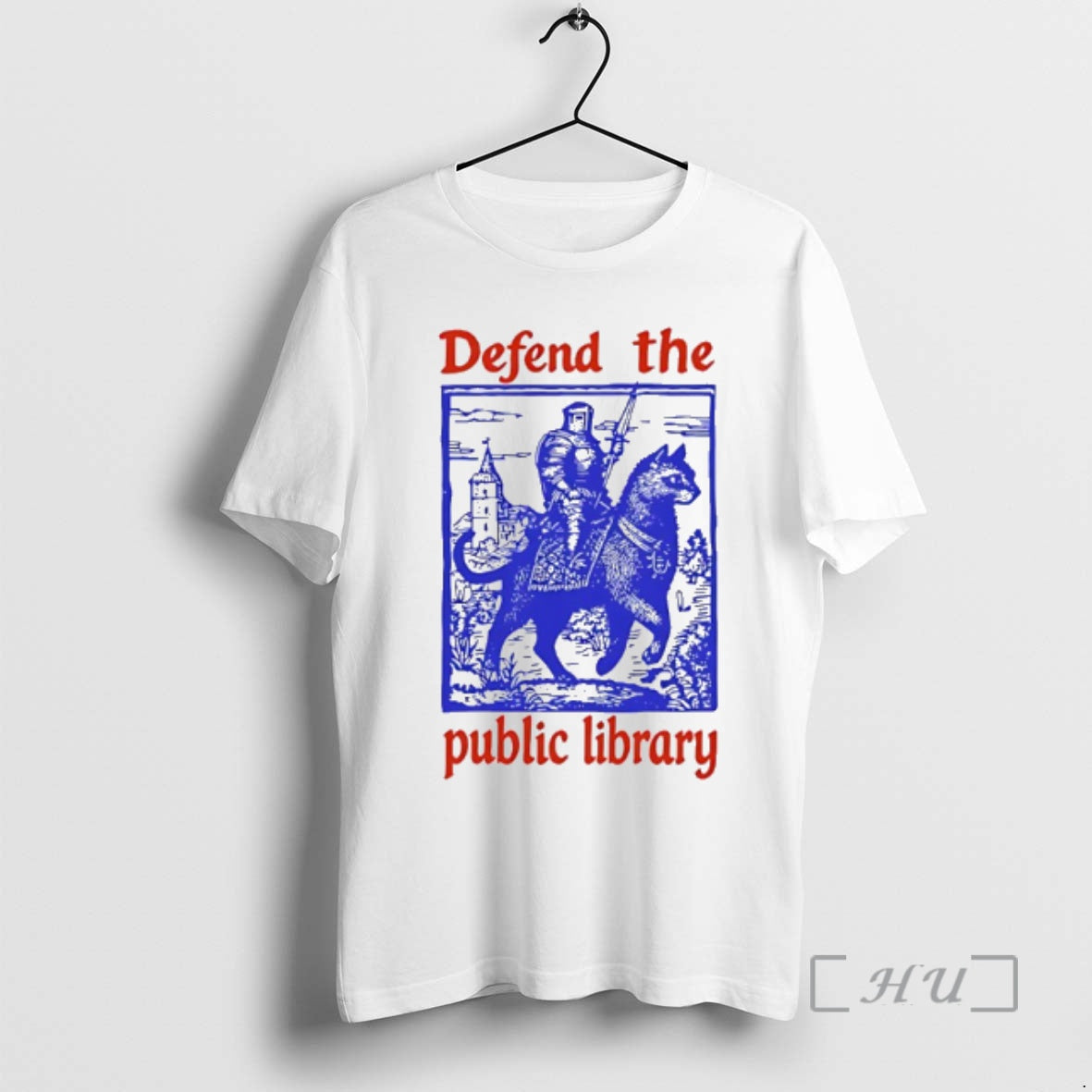 Officials Knight Cat Defend The Public Library T-Shirts, Hoodie, Sweatshirt | HypeCrazeTee.com