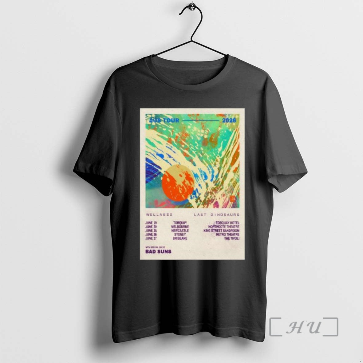 Officials Last Dinosaurs With Bads Suns Aus 2026 Tour T-Shirts, Hoodie, Sweatshirt | HypeCrazeTee.com