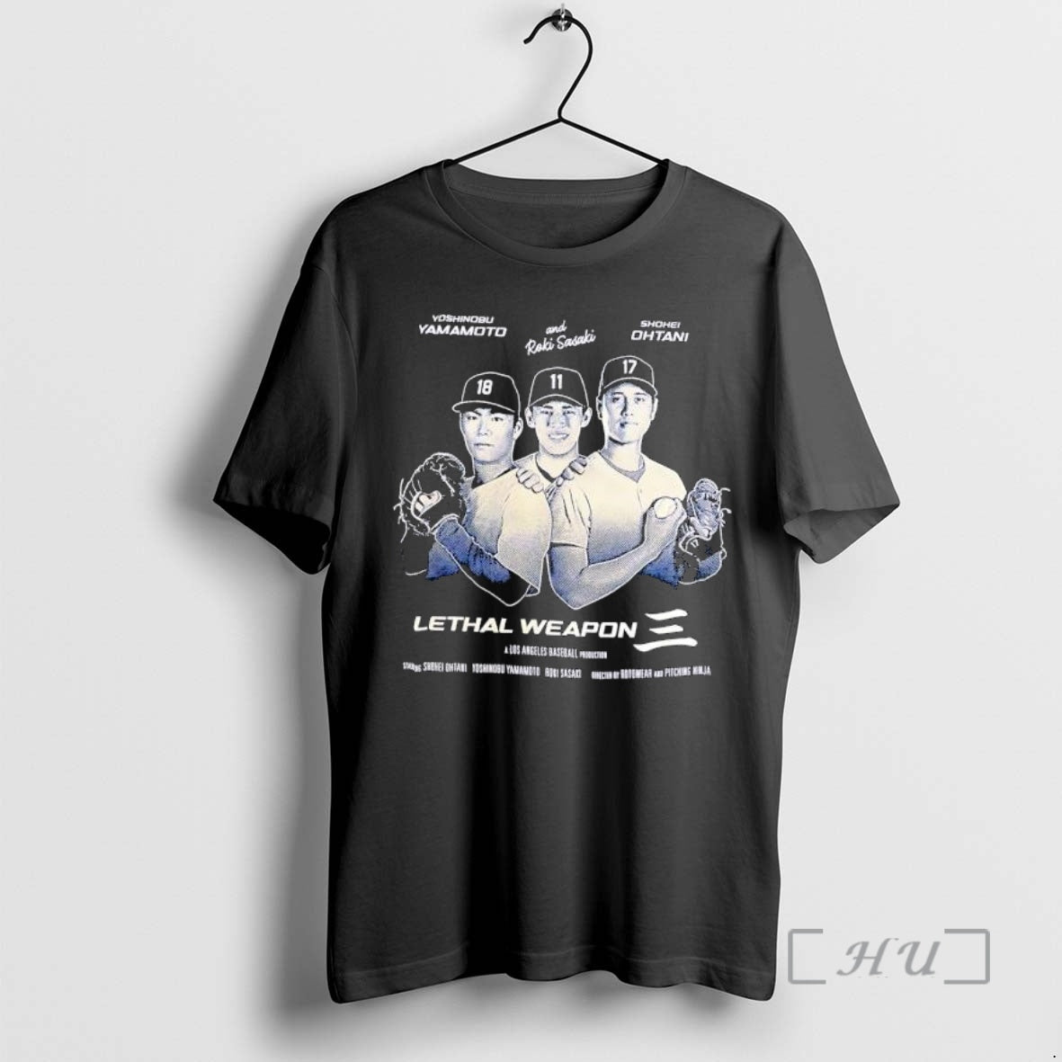 Officials Lethal Weapon Yoshinobu Yamamoto Roki Sasaki Shohei Ohtani Baseball T-Shirts, Hoodie, Sweatshirt | HypeCrazeTee.com