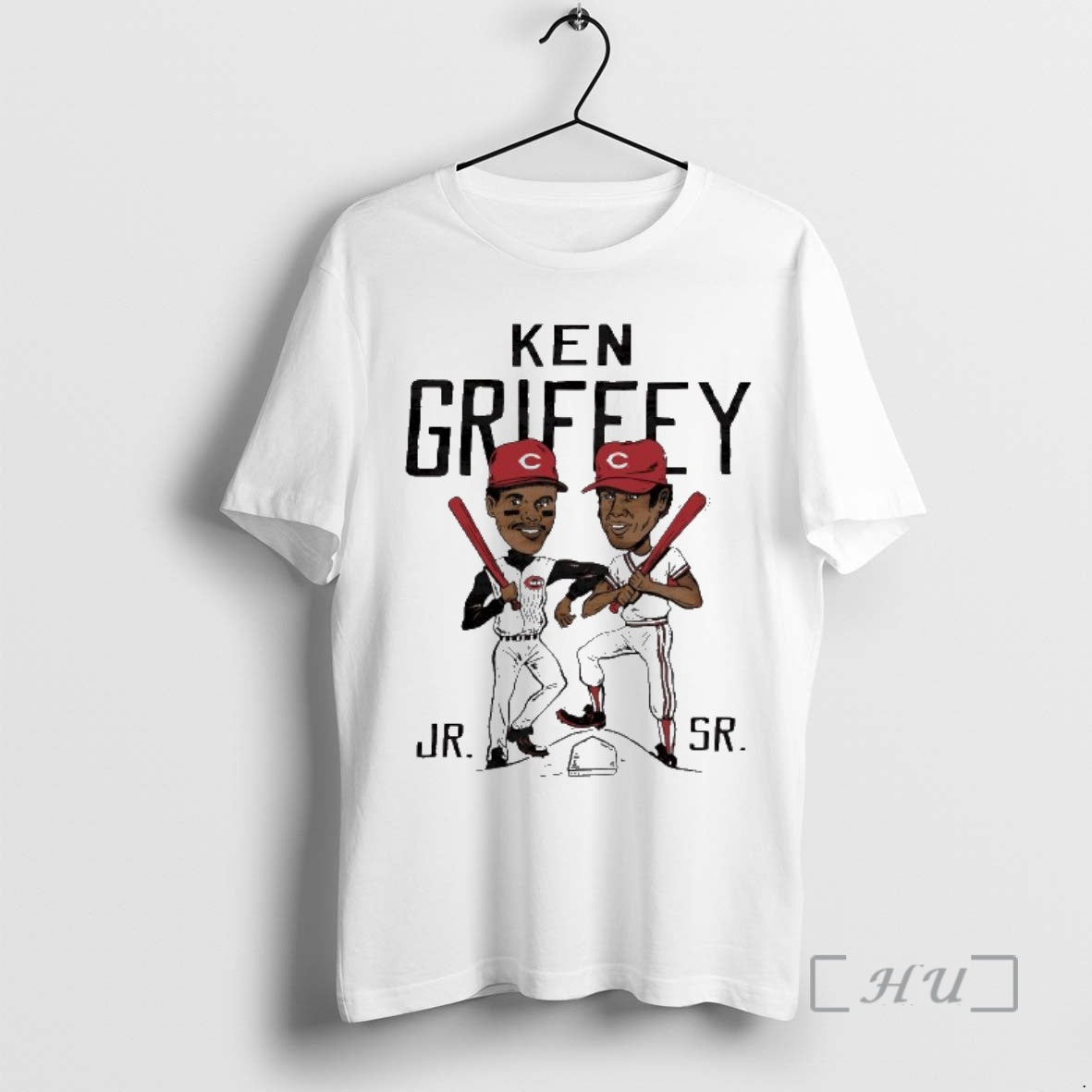 Officials Like Father Like Son Ken Griffey Father And Son Cincinnati Reds Caricature Premium T-Shirts, Hoodie, Sweatshirt